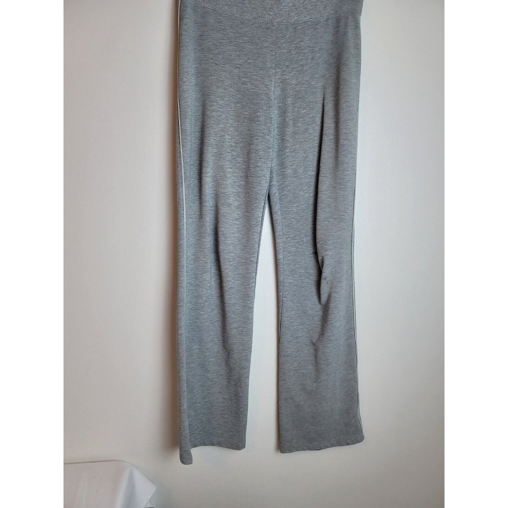 TekGear‎ Womens S Gray/White Stripe Moisture Wicking Flare Pants